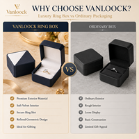 Boîte à bague pyramide personnalisée, emballage de luxe pour bijoux, boîte de présentation pour bague de fiançailles ou de mariage, boîte cadeau avec logo