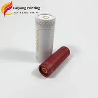 Boîte d'impression personnalisable recyclable de papier enduit cylindrique pour l'emballage de cadeau et d'artisanat de bougie de sucrerie de thé