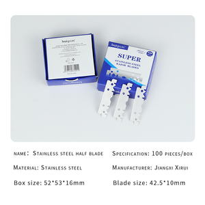 Professional Grade <strong>Single</strong> <strong>Edge</strong> Barber <strong>Razor</strong> Half <strong>Razor</strong> Blade <strong>Single</strong> <strong>Edge</strong> Blades 100 Pcs/Pack - Product Image 4