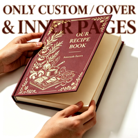 Livre de recettes familial personnalisé A5, couverture rigide, livre de cuisine imprimé, journal de cuisine personnalisé