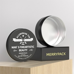 Envase Metálico de 150 ml para Pomada Estilizadora Negra Mate, Caja de Lata para Cera para el Cabello, Contenedor para Polvo - Product Image 3