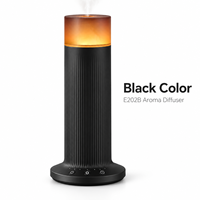 Diffuseur d'huiles essentielles 70 ml sans eau, design tour, avec lumière d'ambiance chaude, contrôle tactile, alimentation Type C pour la maison et la chambre