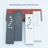 Control remoto infrarrojo de aprendizaje Universal de aleación de aluminio, 7 teclas para amplificador DAC, CD, DVD, TV, decodificador