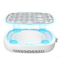 Aspirateur à poussière pour ongles, forte aspiration, base antidérapante, filtre lavable, 2 couleurs, contrôle de vitesse rotatif pour technicien professionnel