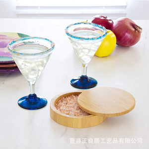 Wooden <b>Spice</b> <b>Jar</b> With Lid For Solid Seasonings Kitchen Use - Product Image 4
