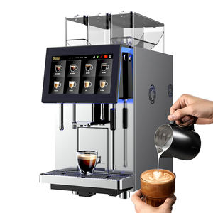 Fabricant d'équipement d'origine <span class=keywords><strong>Machine</strong></span> à café électrique entièrement automatique <span class=keywords><strong>grain</strong></span> à tasse chocolat en poudre <span class=keywords><strong>grain</strong></span> et lait avec mousseur à lait - Product Image 2
