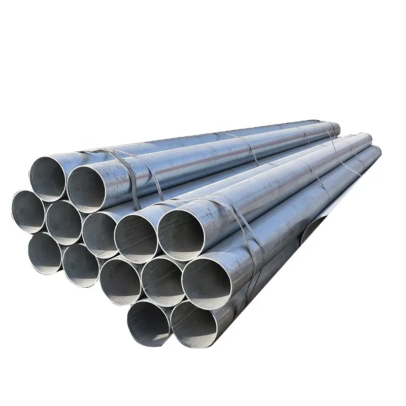 Tubi zincati a caldo tubi Astm acciaio Pre-zincato Round Schedule 80 tubo in acciaio prezzo del tubo in acciaio da 2 pollici 1 Ton 6m