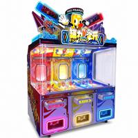 Machine de jeu à monnayeur commerciale pour trois joueurs, avec jeu de billes et stations de jeu indépendantes, pour la distribution de cadeaux et de prix