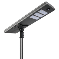Lampu Jalan tenaga surya LED 40 watt aluminium pencahayaan luar ruangan IP65 peredupan otomatis terjangkau, dengan aksesori lampu