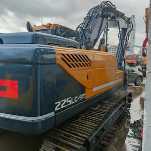 Excavadora de cadenas Hyundai 225 usada importada de Corea, modelo 2022, motor diésel Cummins, 25 toneladas, con motor, engranajes, rodamientos y bomba en stock. - Product Image 2