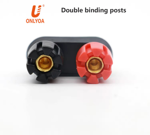 4mm Doppels ch raube Typ Vergoldete Buchse Bananen stecker Buchse Buchse Binde pfosten für Lautsprecher verstärker anschluss - Product Image 3