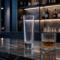 Lot de verres à shot QYL classiques transparents à base épaisse et durables, 1 paquet de 2 oz (60 ml) pour whisky, tequila, vodka, Hunan