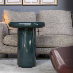 Mesa de comedor redonda contemporánea con base hecha a mano en forma de T, elegante tapa de chapa de roble, perfecta para el hogar y la Oficina, resistente y - Product Image 4