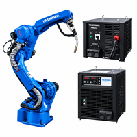 Station de soudage robotisée CNGBS avec bras robotique industriel YASKAWA AR1440, charge utile de 12 kg, portée de 1440 mm et positionneur