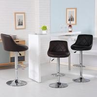 Tabourets de bar modernes Chaises de bar pivotantes réglables Hauteur de levage Comptoir de cuisine Chaises de salle à manger Meubles de bureau à domicile