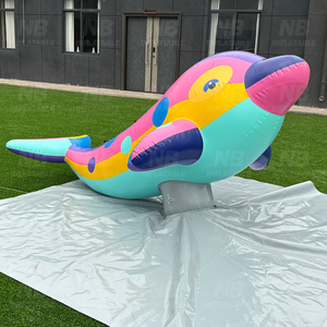 Flotador Inflable de Delfín para Piscina y Playa, Juguete Acuático Seguro para Niños y Adultos, Flotador Inflable de Delfín - Product Image 6
