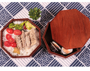 Boîte à <span class=keywords><strong>Bento</strong></span> en bois japonaise sur mesure pour étudiantes, boîte à lunch créative et portable - Product Image 4