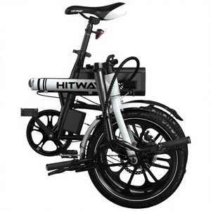 Mini vélo électrique pliable <span class=keywords><strong>HITWAY</strong></span> BK35s avec pneus larges 16*2.5'', moteur arrière 36V 350W, cadre en alliage d'aluminium, certifié CE, vente en gros - Product Image 3