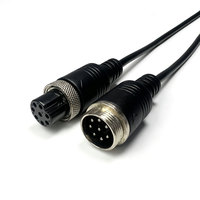 Cable de Adquisición de Datos de Aviación GX16 de 8 Pines, Impermeable, Multicanal, Cable de Señal Analógica para Medición Industrial