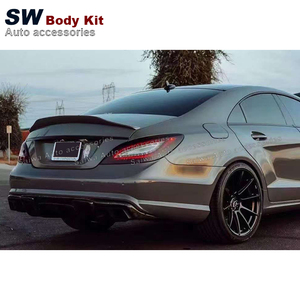 Heckdiffusor im R-Stil aus Geschmiedetem Carbon für Mercedes-Benz CLS-Klasse W218 <span class=keywords><strong>CLS63</strong></span> AMG Upgrade-Modifikation Heckschürzenlippe - Product Image 5