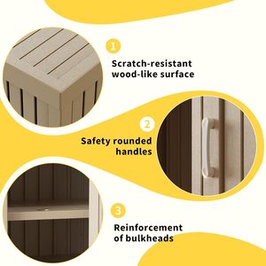 Zapatero de MDF Impermeable y Resistente a los Rayos UV, Banco de Almacenamiento de Diseño Minimalista, Estantes Ajustables para Interiores/Exteriores, para Entrada o Pasillo - Product Image 4