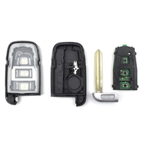 Llaves Universales para Vehículos de la Serie ZB, 3 Botones, 433mhz 315mhz, ZB04-3, Control Remoto Inteligente para Automóvil, Llave de Repuesto en Blanco, Requiere Programador
