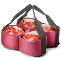 Sac de transport personnalisé en polyester Oxford 600D pour quatre boules de lawn bowling, pour intérieur et extérieur (sans boules)
