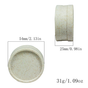 Molino de Hierbas Manual de Plástico Biodegradable AGG SG-04 Personalizado al por Mayor, de 2 Capas, 55x24mm, Redondo Clásico - Product Image 4