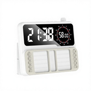 Réveil numérique électronique avec gestion du temps et tableau de planification de liste de tâches, design portable en ABS pour enfants - Utilisation en chambre et au bureau - Product Image 2