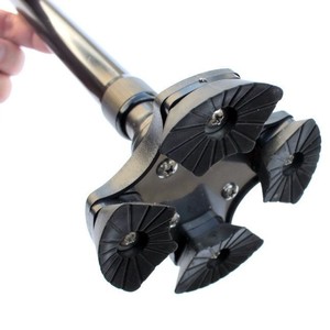Aluminum Alloy Two Section Retractable Cane With <b>Light</b> Adjustable For Outdoor Walking Elderly Lightweight Hiking <b>Pole</b> - Product Image 2