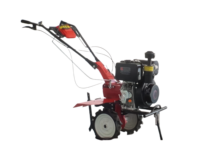 Motoculteur rotatif multifonctionnel diesel 186F 9HP 418cc à poussée manuelle avec une largeur de travail de 1350 mm