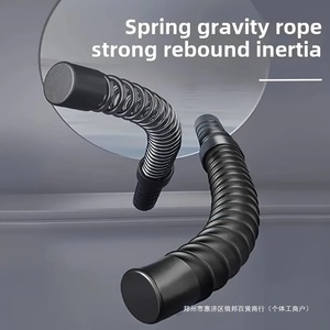 Corde de combat sans fil Iroga Fitness Home Gym en acier à ressort, noire, durable et portable, 50 cm, pour entraînement complet du corps - Product Image 3