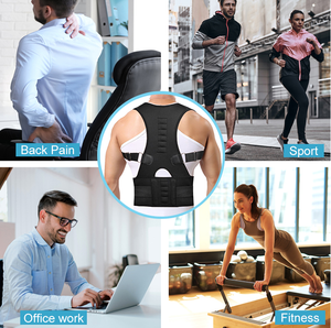 Support dorsal réglable ceinture de civière lisseur magnétique corps Posture correcteur épaule Posture correcteur - Product Image 5