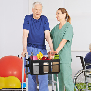 Wheelchair Armrest Side <b>Storage</b> Bag with Multiple Pockets <b>Storage</b> Bag with Reflective Strip Stroller Hanging Bag - Product Image 6