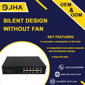 Fabbrica OEM personalizzato 10/100 /1000 Mbps interruttore di rete 4/8/16/24 porta 2 Uplink RJ45 porte POE switch - Product Image 4
