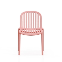 Chaise de salle à manger empilable, en polypropylène, plastique respirant, de haute qualité, mobilier moderne pour la maison