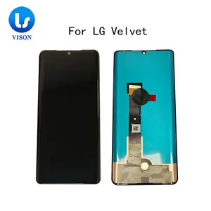 Untuk Lg beludru 5G layar Lcd asli Pantalla Lcd De untuk Lg beludru layar ganda ponsel untuk Lg Velvet 5G penggantian layar