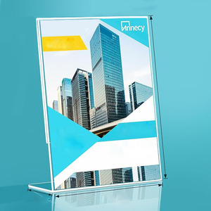 Soporte de exhibición de acrílico transparente personalizado Base magnética A4/A5/A6 Tamaños para etiquetas de precio al por menor Promoción Hojas de plástico duraderas - Product Image 4