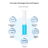 Gel désodorisant et nettoyant durable pour toilettes, anti-odeurs et anti-taches, avec fonction détartrante, parfumé