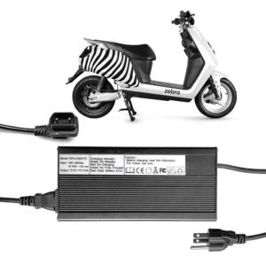 Caricabatterie Rapido Gratuito per E-bike Elyx Zebra, Caricabatterie al Litio 60V30Ah per Scooter Elettrico, Ricambi per Ciclomotore 5A DPC350W Zebra - Product Image 1