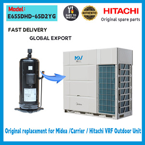 Compresseur Scroll Hitachi E655DHD-65D2YG R410A à Inverter DC pour Climatiseur VRF, Pièces Détachées CVC - Product Image 3