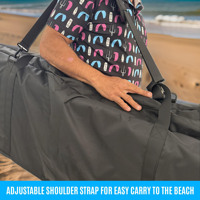 Sac de jour en nylon portable pour deux planches de Kiteboarding jusqu'à 145cm ou une planche et deux cerfs-volants