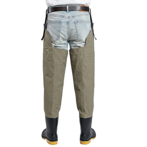 Pantalon de pêche imperméable et antidérapant LITAI, léger, respirant, résistant à l'usure, avec <span class=keywords><strong>bottes</strong></span> de pluie intégrées jusqu'aux genoux - Product Image 1