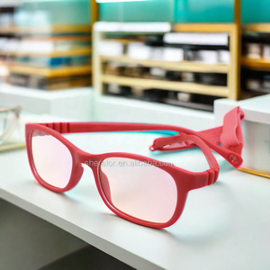 ハイクラシックTR90幼児ユニセックス処方眼鏡フレームユニークな柔軟なヒンジなしテンプル調節可能なストラップ卸売869 - Product Image 6