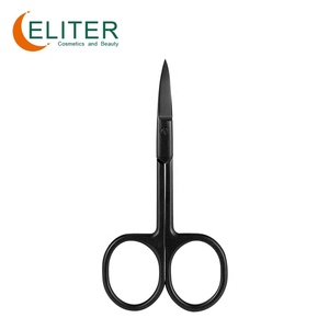 Eliter Venta caliente al por mayor de acero inoxidable negro de acero inoxidable tijeras para cutículas de uñas tijeras para cutículas negras - Product Image 1