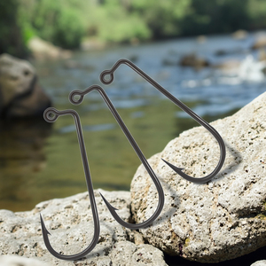 Chất Lượng Cao Bền Sử Dụng Câu Cá Móc Thép Carbon Cao Nhiệm Vụ Nặng Nề Vòng Uốn Cong <span class=keywords><strong>Jig</strong></span> 90 ° Móc - Product Image 1