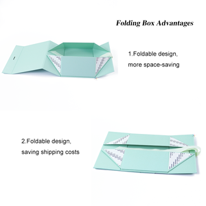 custom logo fancy cajas de carton eco friendly cardboard packaging luxury <b>wedding</b> gift magnetic folding paper box with <b>ribbon</b> - Product Image 4