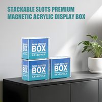 Boîtier de protection en acrylique découpé sur mesure pour boosters TCG ETB, moderne et écologique, pour boîte de rangement
