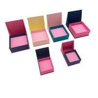 Boîte à bijoux en papier à couvercle rabattable personnalisé OEM avec fermeture magnétique et insert en velours doux pour emballage de luxe