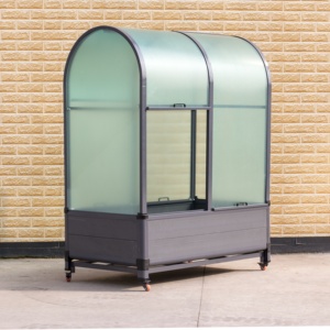 Portable Mini Movable Modern Metal <b>Frame</b> PVC <b>Raised</b> Garden <b>Bed</b> with Polycarbonate Greenhouse Eco-Friendly Plant Tent - Product Image 2